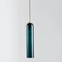 Suspension Loft en verre fondu coloré avec LED