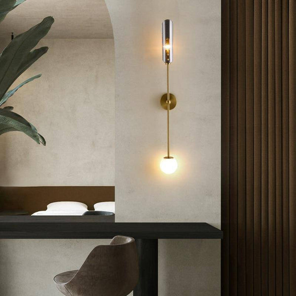 Applique murale LED dorée Nordic