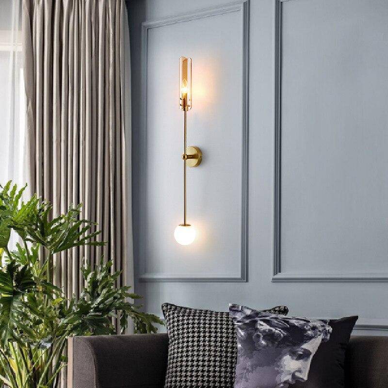 Applique murale LED dorée Nordic