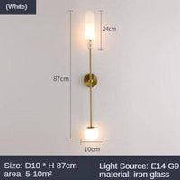 Applique murale LED dorée Nordic