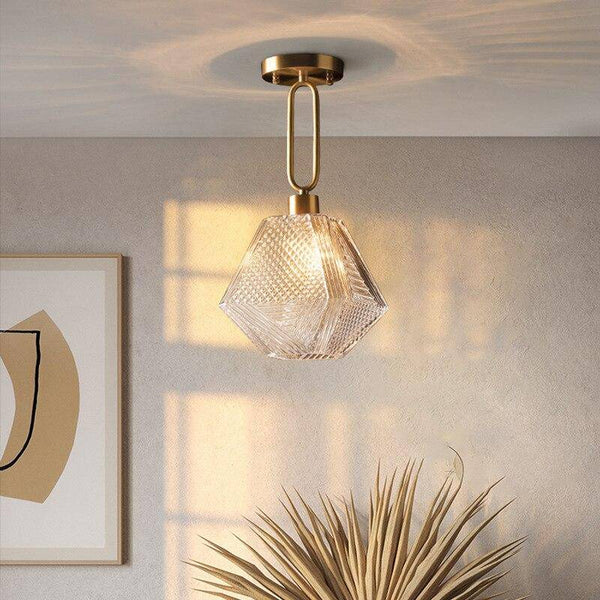 Suspension LED Shadow en verre rétro