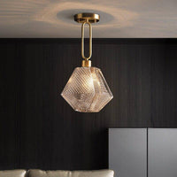 Suspension LED Shadow en verre rétro