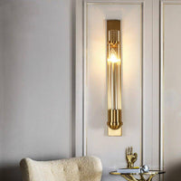 Applique murale LED dorée design Loft