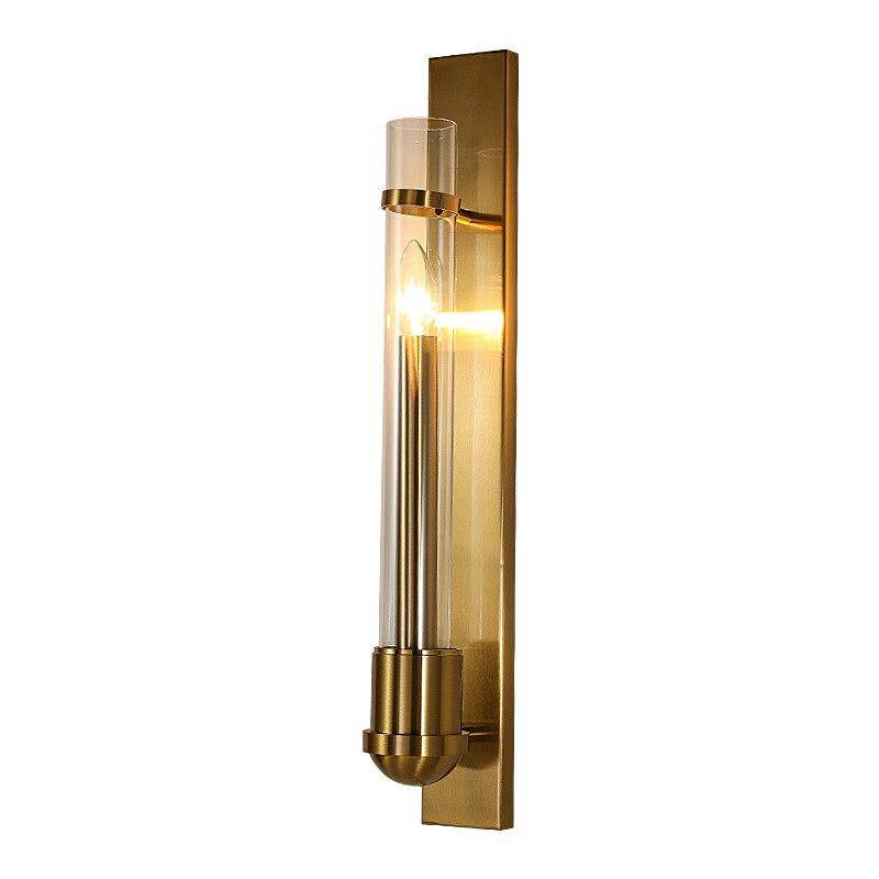 Applique murale LED dorée design Loft