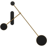 Applique murale design Loft LED - Disques noirs