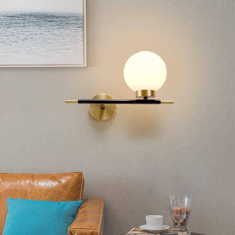 Applique murale LED dorée "Lumière d'Or"