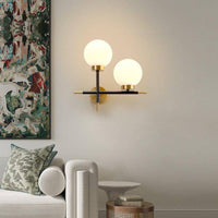 Applique murale LED dorée "Lumière d'Or"