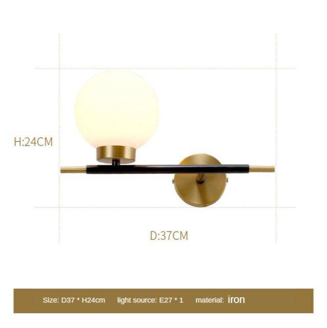 Applique murale LED dorée "Lumière d'Or"