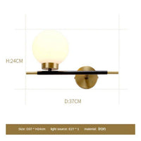 Applique murale LED dorée "Lumière d'Or"