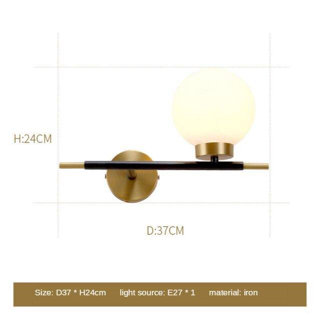 Applique murale LED dorée "Lumière d'Or"