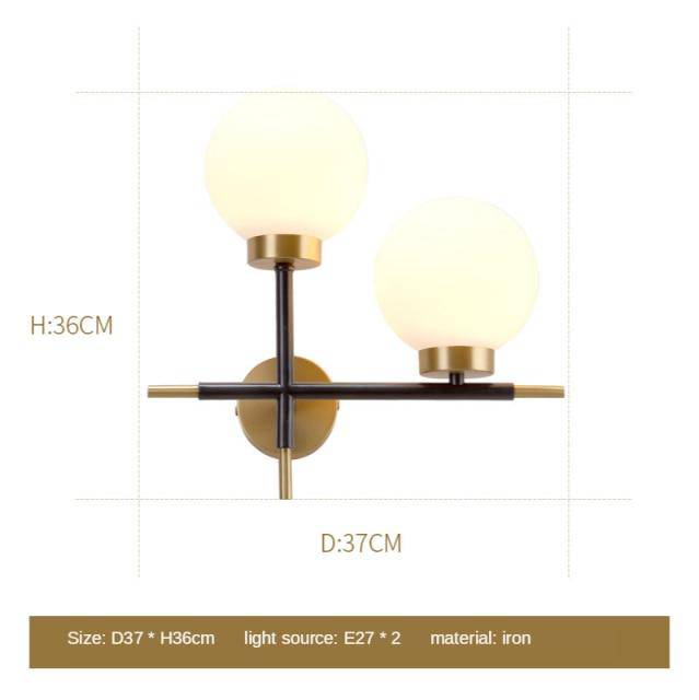 Applique murale LED dorée "Lumière d'Or"