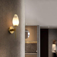 Applique murale LED dorée de luxe
