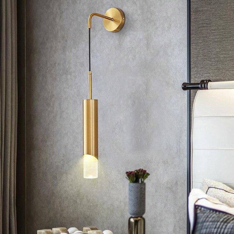 Applique murale LED design dorée "Lumière"