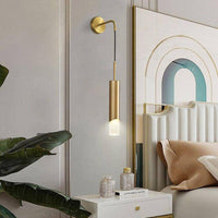 Applique murale LED design dorée "Lumière"