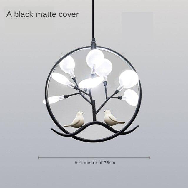 Suspension LED Luxe en branches dorées