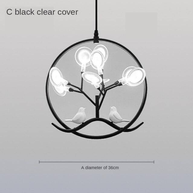Suspension LED Luxe en branches dorées