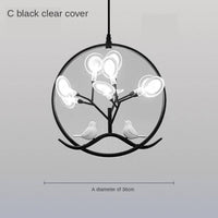 Suspension LED Luxe en branches dorées