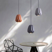 Suspension LED Shadow : Abat-jour géométrique coloré