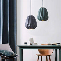 Suspension LED Shadow : Abat-jour géométrique coloré