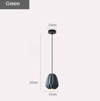 Suspension LED Shadow : Abat-jour géométrique coloré