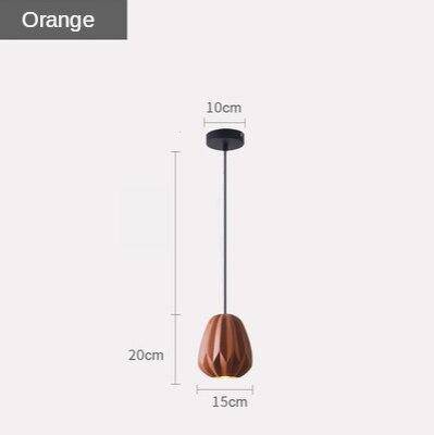 Suspension LED Shadow : Abat-jour géométrique coloré