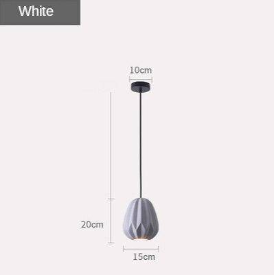 Suspension LED Shadow : Abat-jour géométrique coloré