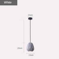 Suspension LED Shadow : Abat-jour géométrique coloré