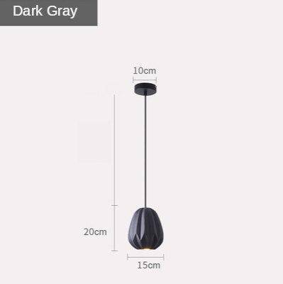 Suspension LED Shadow : Abat-jour géométrique coloré