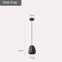 Suspension LED Shadow : Abat-jour géométrique coloré
