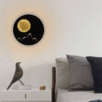 Applique murale LED ronde Moon