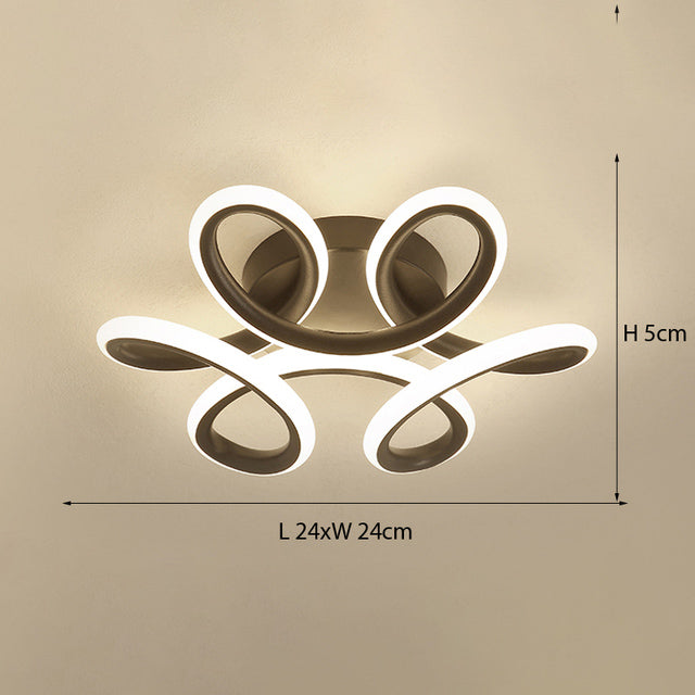 Plafonnier LED élégant en métal Diena