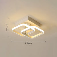 Plafonnier LED Doha Cross Square