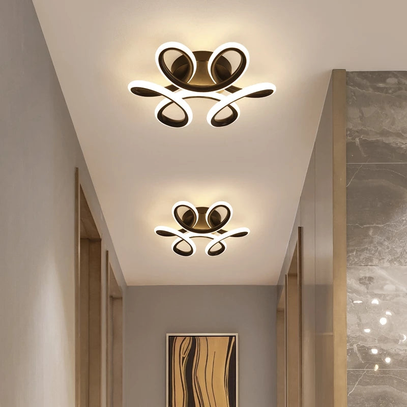 Plafonnier LED élégant en métal Diena