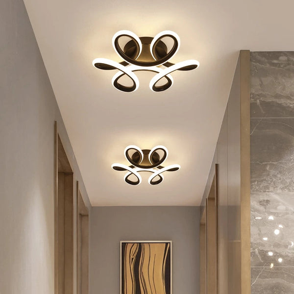 Plafonnier LED élégant en métal Diena