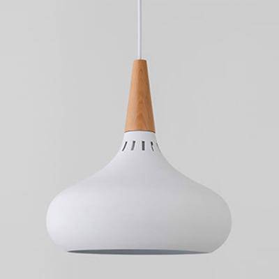 Suspension Loft LED en métal et bois