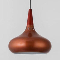 Suspension Loft LED en métal et bois