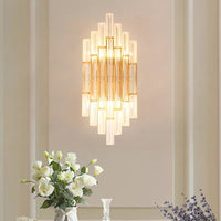 Applique murale LED Lyssia en verre transparent