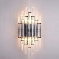 Applique murale LED Lyssia en verre transparent