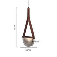 Suspension LED demi-cercle en verre Creative Design.