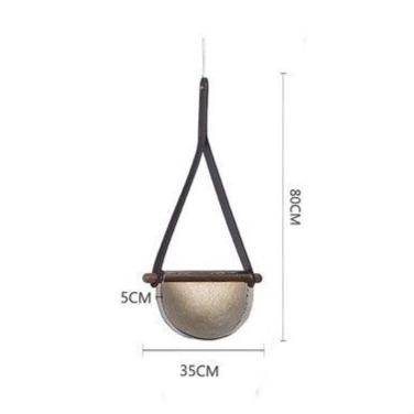 Suspension LED demi-cercle en verre Creative Design.