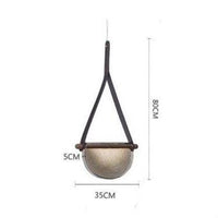 Suspension LED demi-cercle en verre Creative Design.