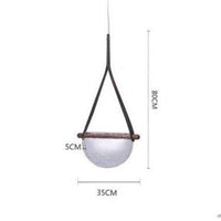Suspension LED demi-cercle en verre Creative Design.