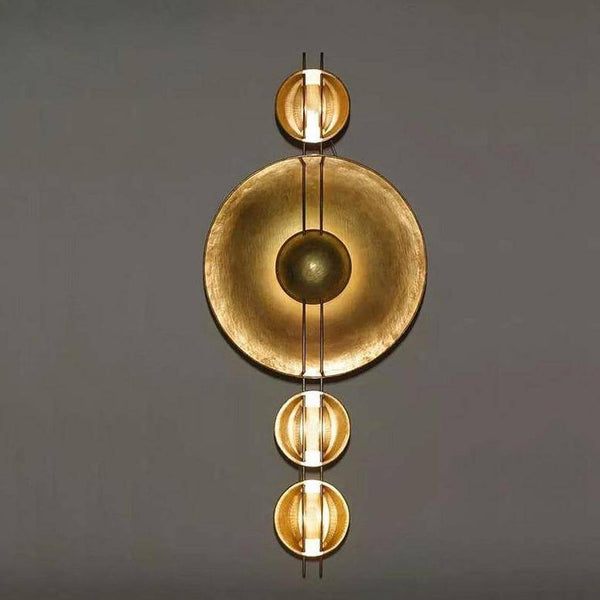 Applique murale LED Luxury en métal doré