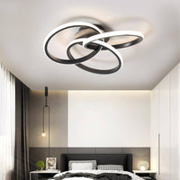 Plafonnier LED design avec anneaux en métal - Loft