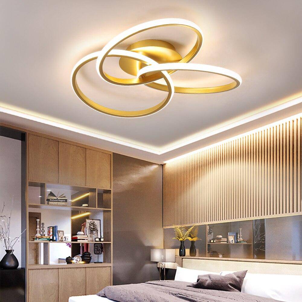 Plafonnier LED design avec anneaux en métal - Loft