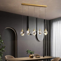 Lustre moderne LED Tyana Crystal Tear