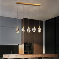 Lustre moderne LED Tyana Crystal Tear