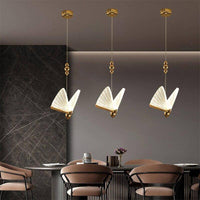 Suspension LED Butterfly en verre