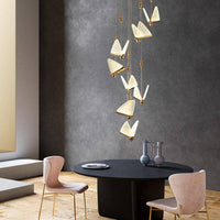 Suspension LED Butterfly en verre