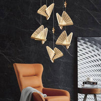 Suspension LED Butterfly en verre